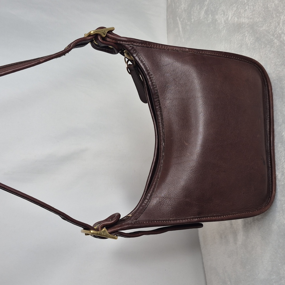 Coach Janice Legacy Dark Brown Leather Shoulder Bag 9950 - Picture 9 of 17
